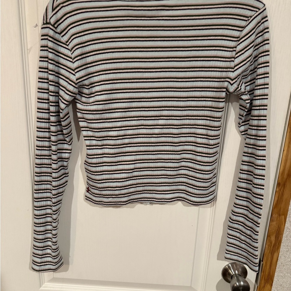 Levi's Women's Multicolor Striped Button Down Shirt - Picture 5 of 5